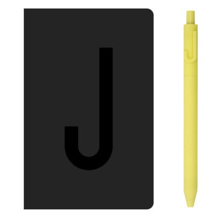 KACO A6 Notebook Letter Pen Set - SCOOBOO - Alpha Set J - Ruled