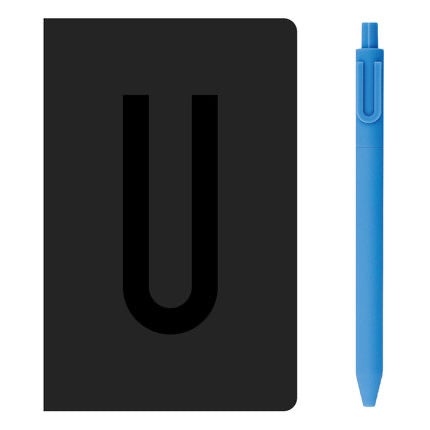 KACO A6 Notebook Letter Pen Set - SCOOBOO - Alpha Set U - Ruled