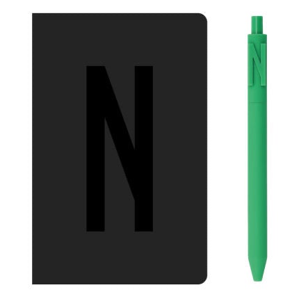 KACO A6 Notebook Letter Pen Set - SCOOBOO - Alpha Set N - Ruled