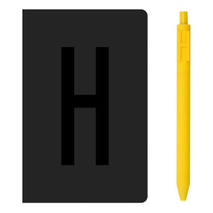 KACO A6 Notebook Letter Pen Set - SCOOBOO - Alpha Set H - Ruled