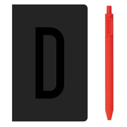 KACO A6 Notebook Letter Pen Set - SCOOBOO - Alpha Set D - Ruled