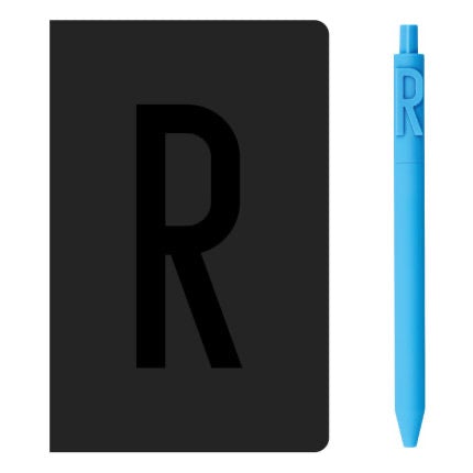 KACO A6 Notebook Letter Pen Set - SCOOBOO - Alpha Set R - Ruled
