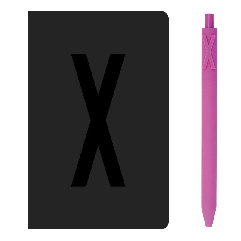 KACO A6 Notebook Letter Pen Set - SCOOBOO - Alpha Set X - Ruled