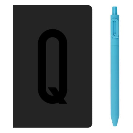 KACO A6 Notebook Letter Pen Set - SCOOBOO - Alpha Set Q - Ruled