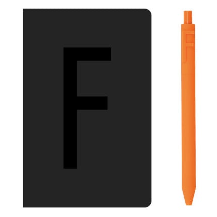 KACO A6 Notebook Letter Pen Set - SCOOBOO - Alpha Set F - Ruled