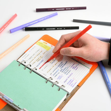Kaco Brush Pens & Fineliners -100 Assorted Shades/Colours - SCOOBOO - Brush Pens
