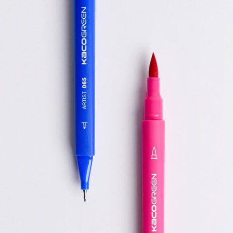 Kaco Brush Pens & Fineliners -100 Assorted Shades/Colours - SCOOBOO - Brush Pens