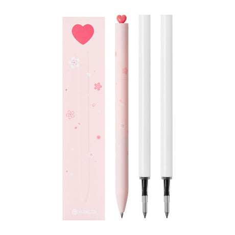 Kaco First Roller Sakura Pink Heart Pen - SCOOBOO - Gel Pens