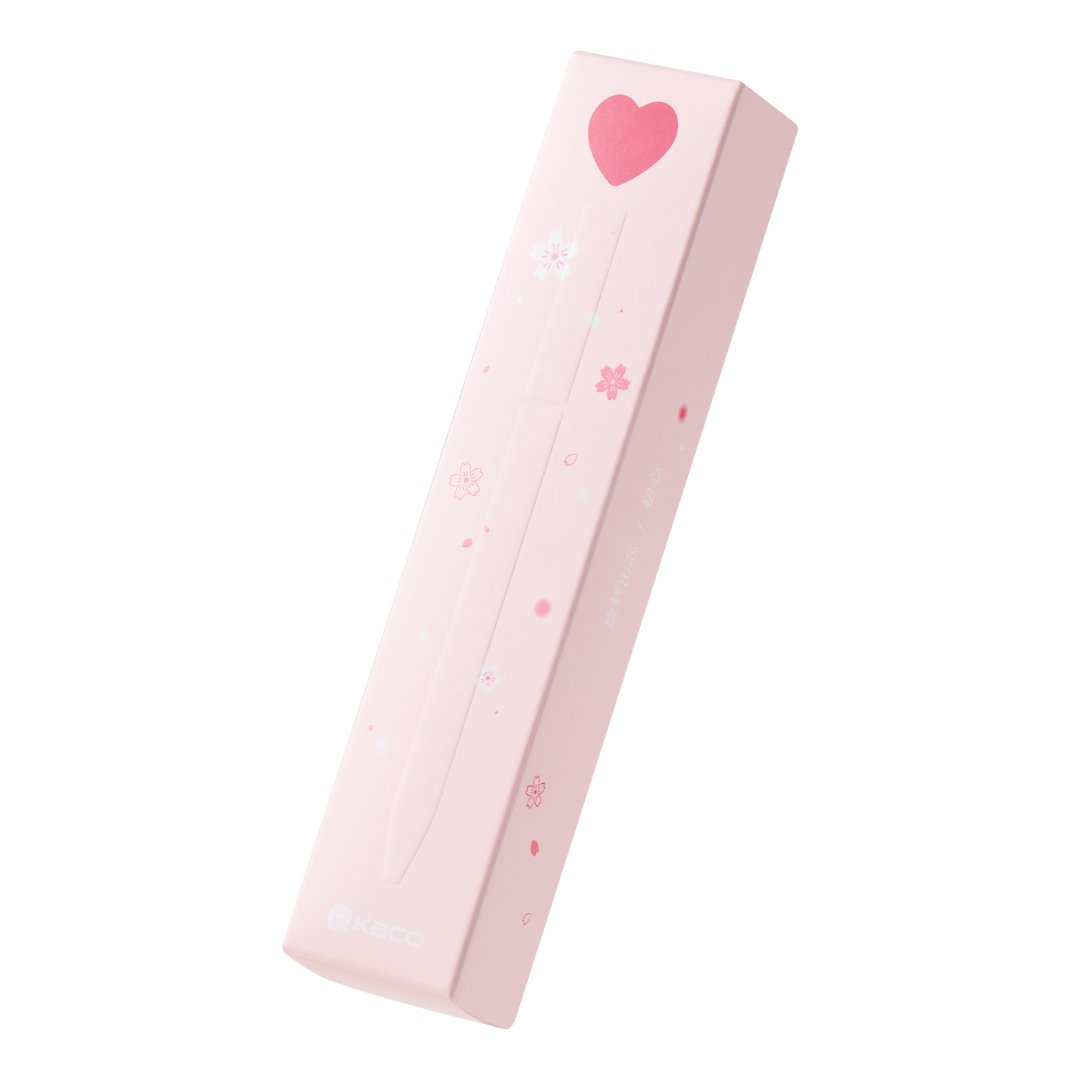 Kaco First Roller Sakura Pink Heart Pen - SCOOBOO - Gel Pens