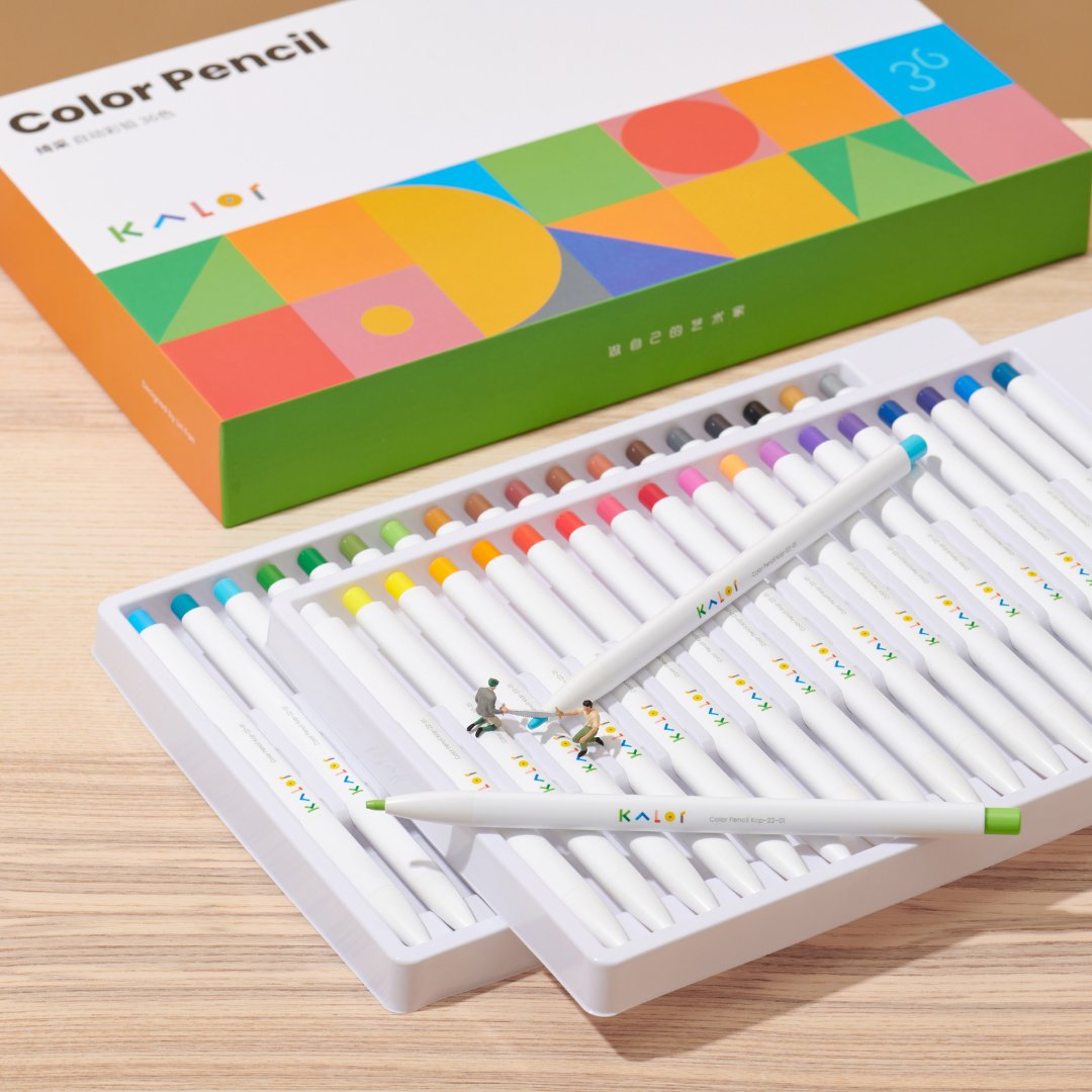 Kaco Kalor Color Pencil 36 Colors - SCOOBOO - Coloured Pencils