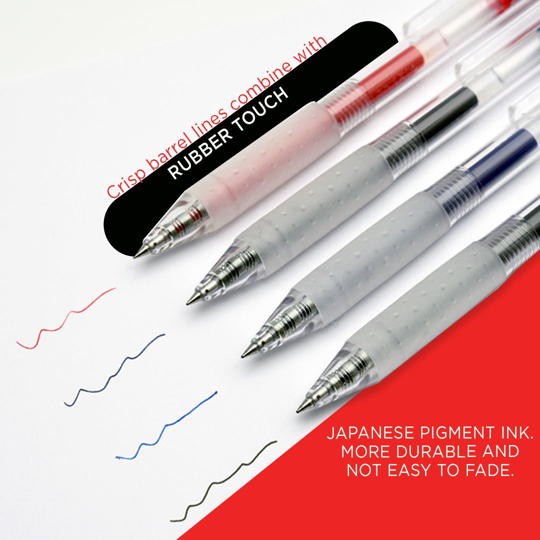 KACO KEYBO Retractable Gel Ink Pen- Pack of 3 - SCOOBOO - Gel Pens