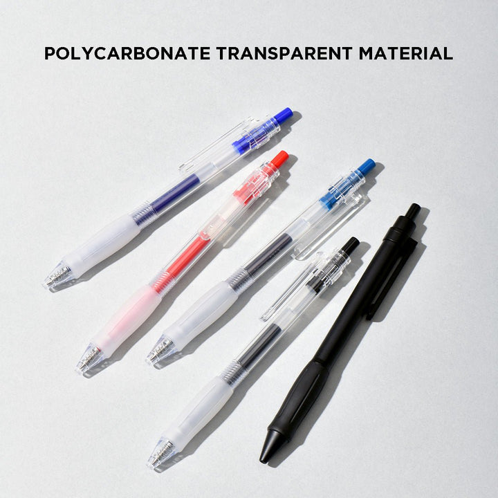 Kaco KEYBO Transparent Gel Ink Pen 5pcs/set - SCOOBOO - KB00010073 - GEL PENS