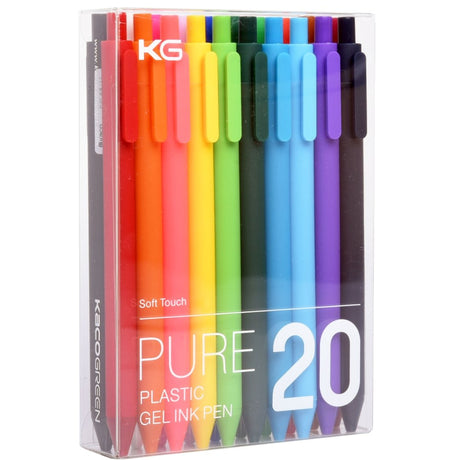 Kaco Pure Assorted colour Gel Pens - SCOOBOO - Pure-20 - Gel Pens