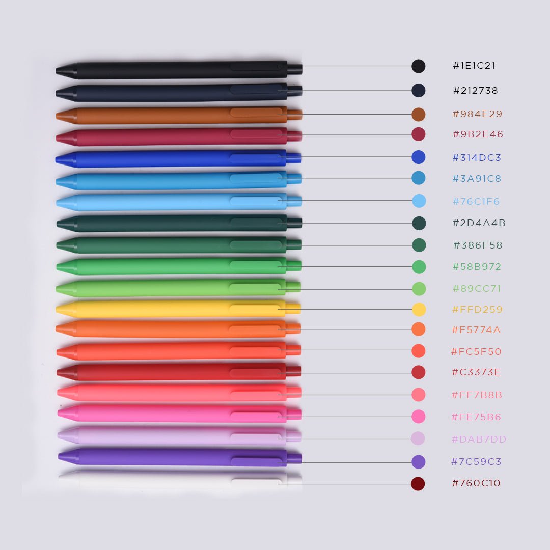 Gel pens 2025 assorted colors