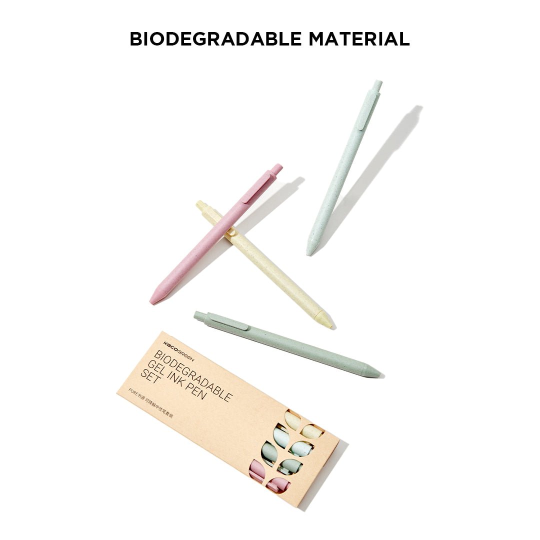 Kaco Pure Biodegradable 0.5mm Gel Ink Pen-Pack Of 4 - SCOOBOO - KACO
