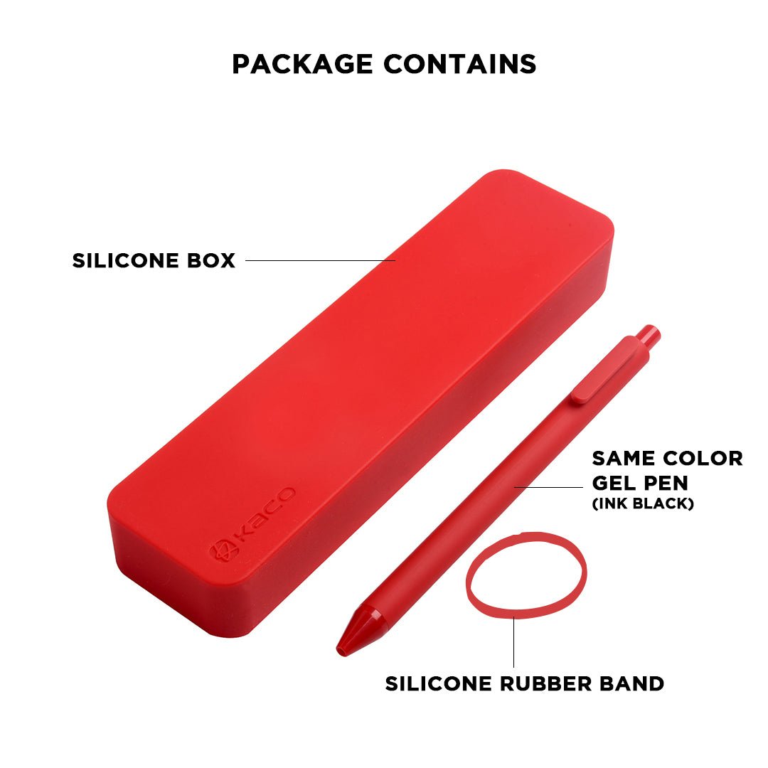 Kaco Pure Silicon Stationery Box - SCOOBOO - Pencil Cases & Pouches