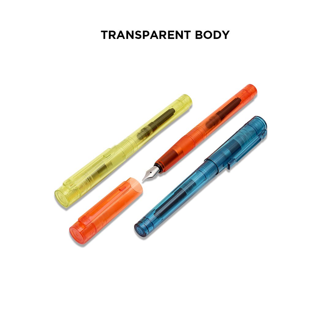 Kaco Sky Transparent Fountain Pen - SCOOBOO - SkyPlasticfountain - Fountain Pen