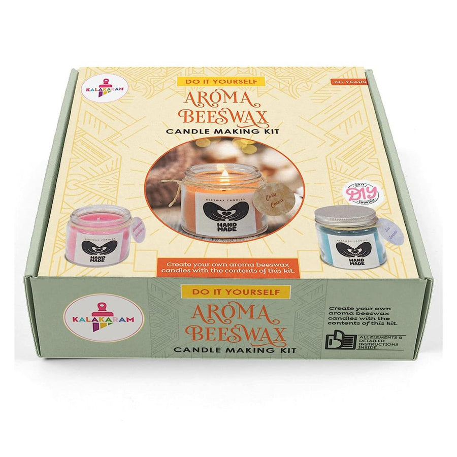 Kalakaram Aroma Bees Wax Candles Making Kit - SCOOBOO - KKM1009E - DIY Box & Kids Art Kit