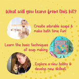 Kalakaram Kids Natural and Shea Butter Soap Making Kit - SCOOBOO - KKM2021K - DIY Box & Kids Art Kit