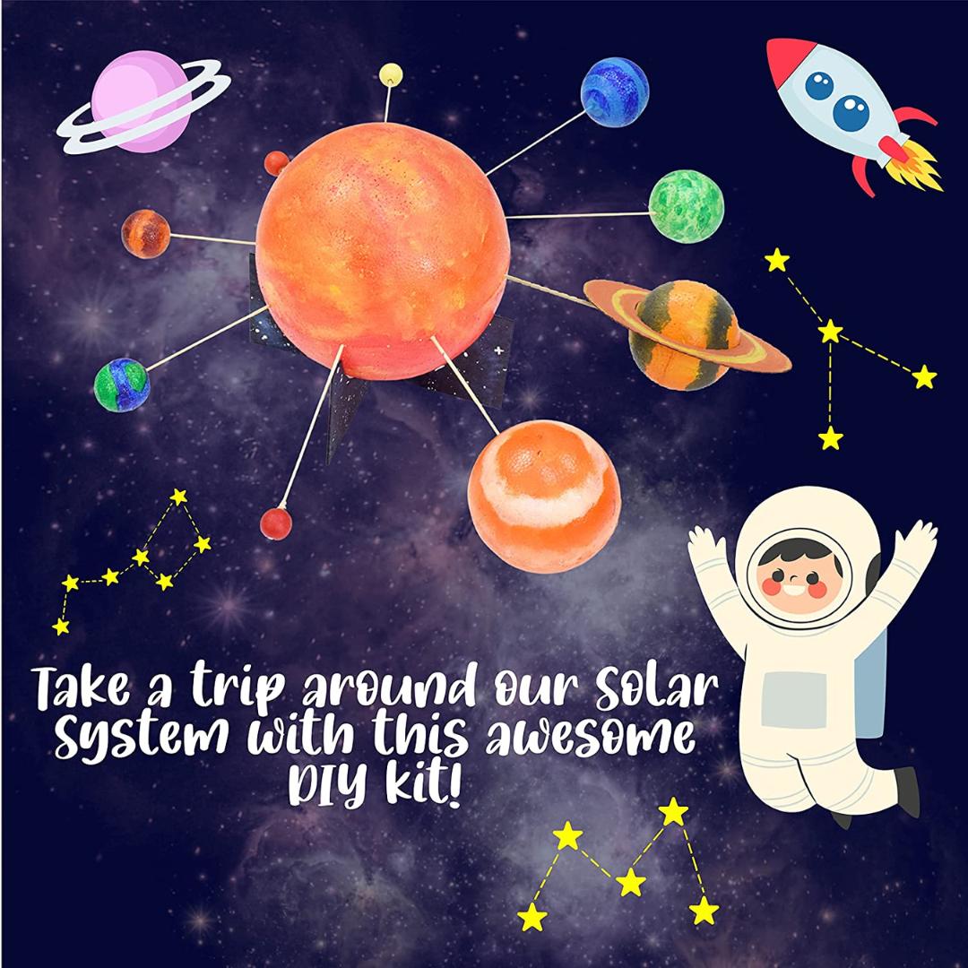 Kalakaram Kids Solar System Model Kit for Kids - SCOOBOO - KKM1761B - DIY Box & Kids Art Kit