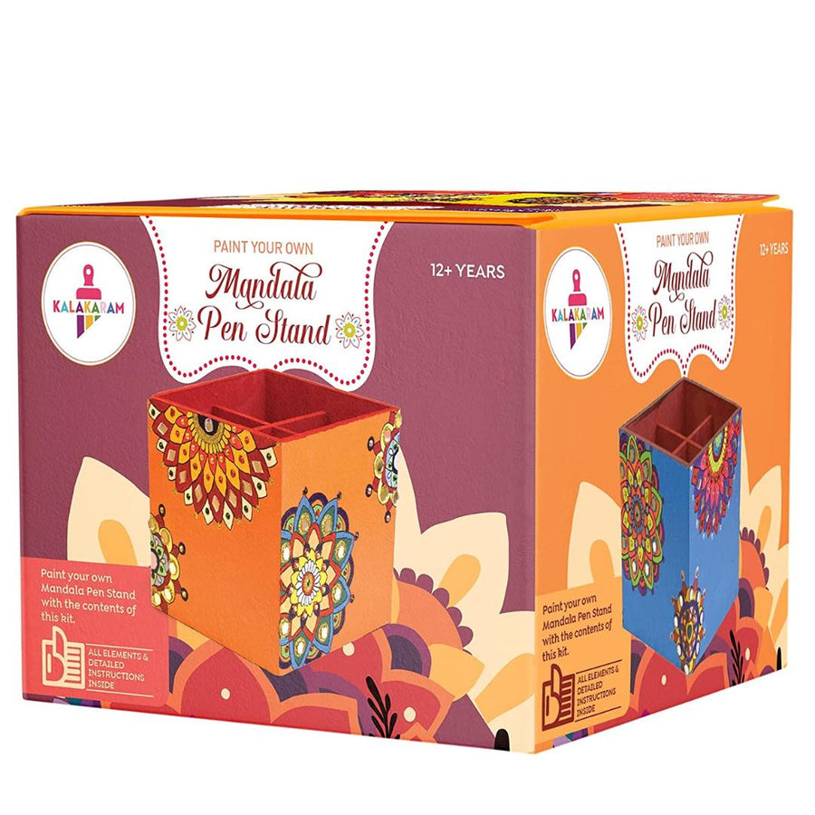 Kalakaram Mandala Art Penstand DIY Activity Box - SCOOBOO - KKM1540B - DIY Box & Kids Art Kit