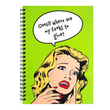 Kalp A5 Spiral Ruled Notebook - SCOOBOO - Ruled