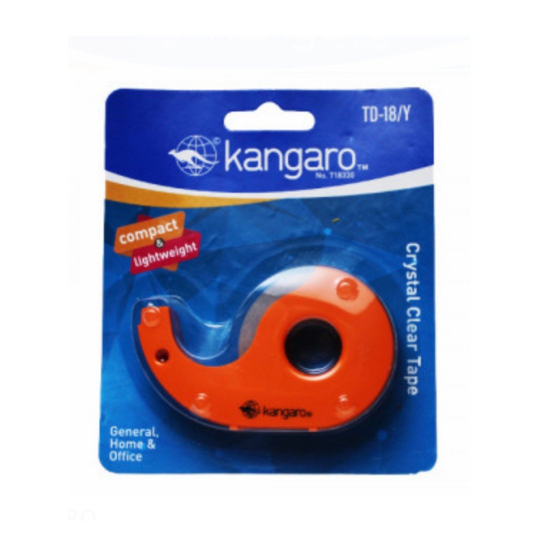 Kangaro Crystal Clear Tape TD-18/Y - SCOOBOO - TD-18Y - Tape Dispenser