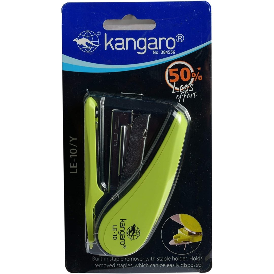 Kangaro Effort less Stapler - SCOOBOO - LE-10/Y - Stapler & Punches