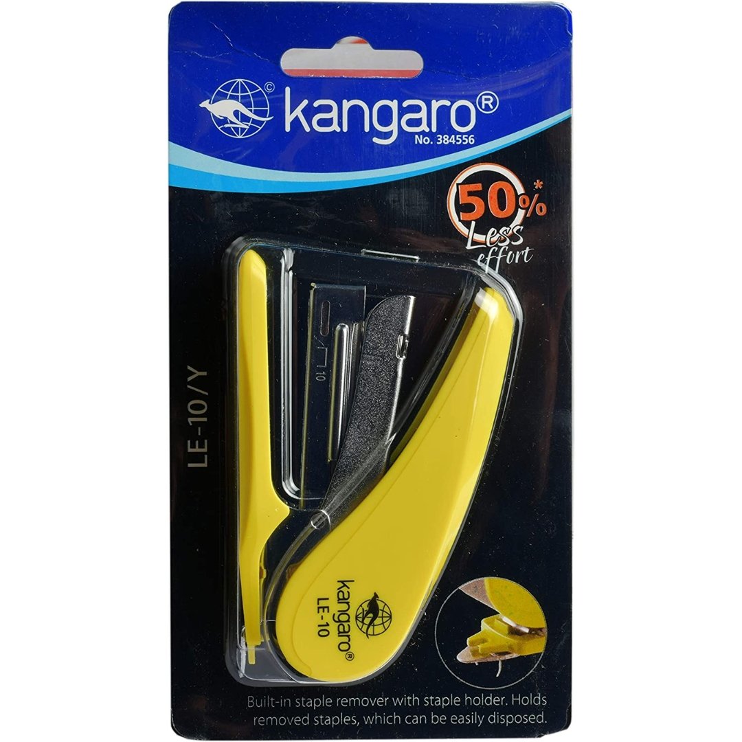 Kangaro Effort less Stapler - SCOOBOO - LE-10/Y - Stapler & Punches