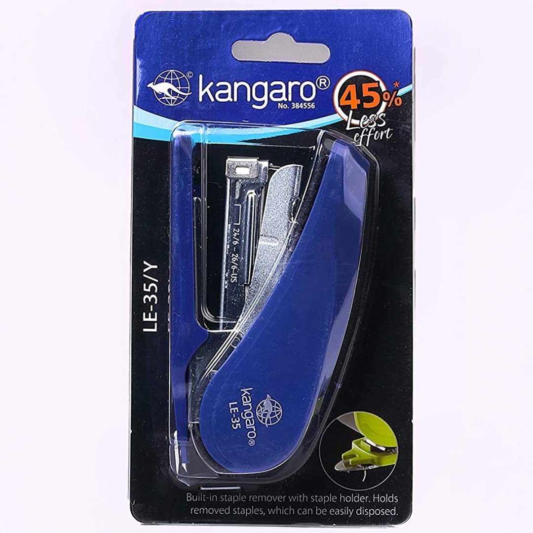 Kangaro Effort less Stapler - SCOOBOO - LE-35/Y - Stapler & Punches