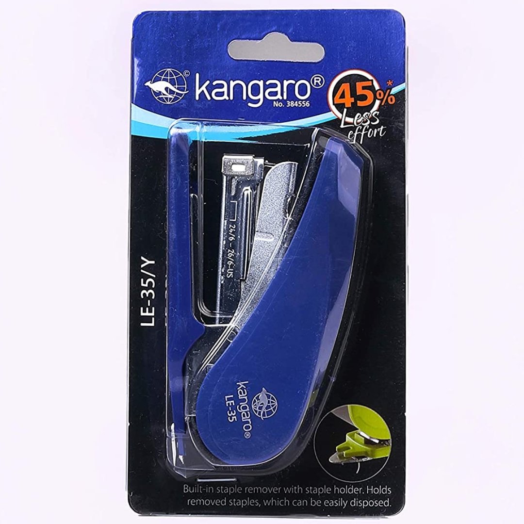 Kangaro Effort less Stapler - SCOOBOO - LE-35/Y - Stapler & Punches