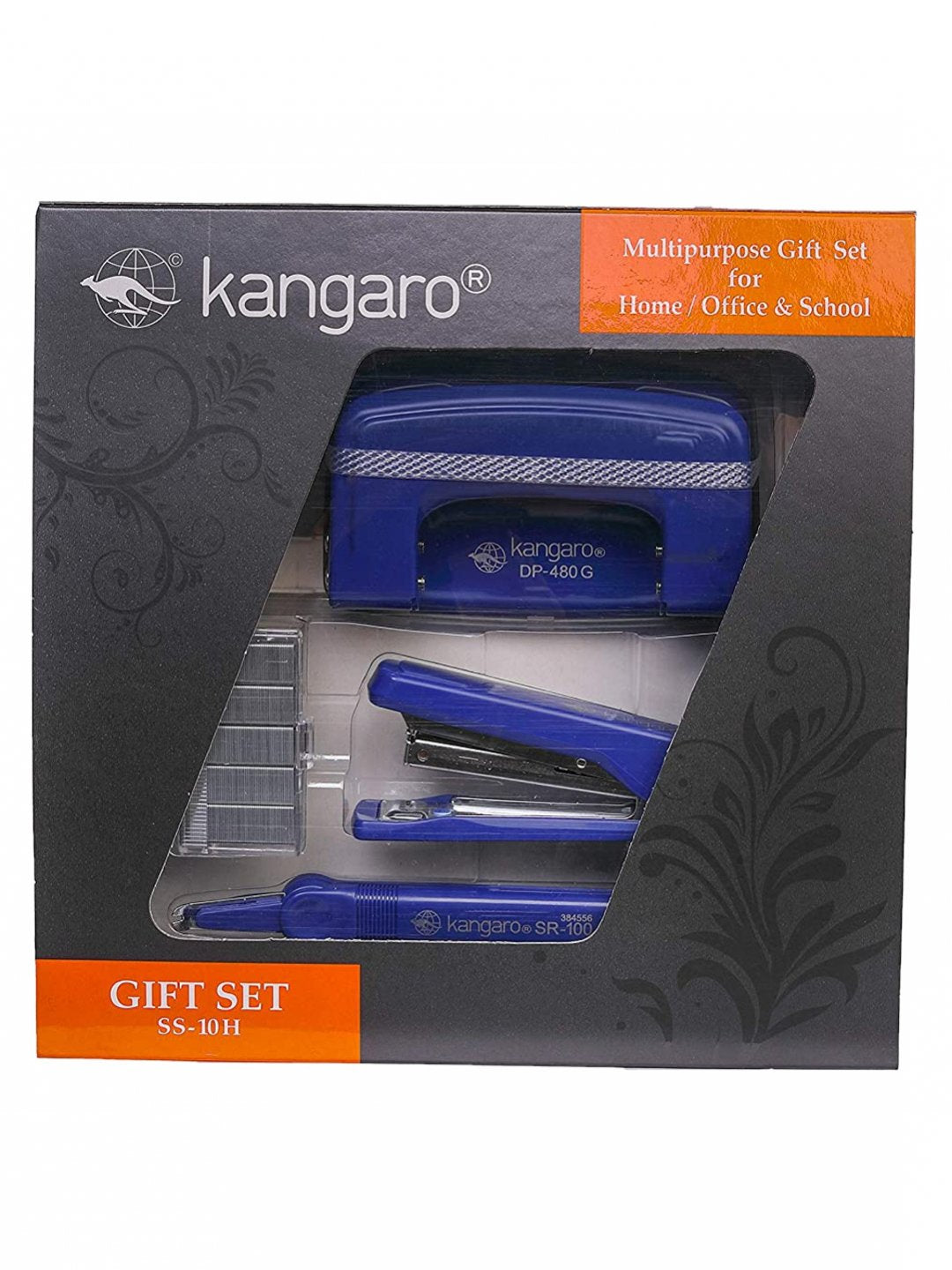 Kangaro Multipurpose gift set - SS 10H - SCOOBOO - SS-10H - Stapler & Punches