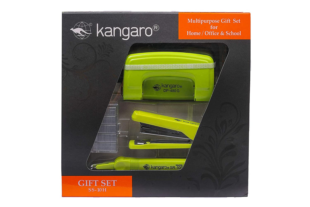 Kangaro Multipurpose gift set - SS 10H - SCOOBOO - SS-10H - Stapler & Punches