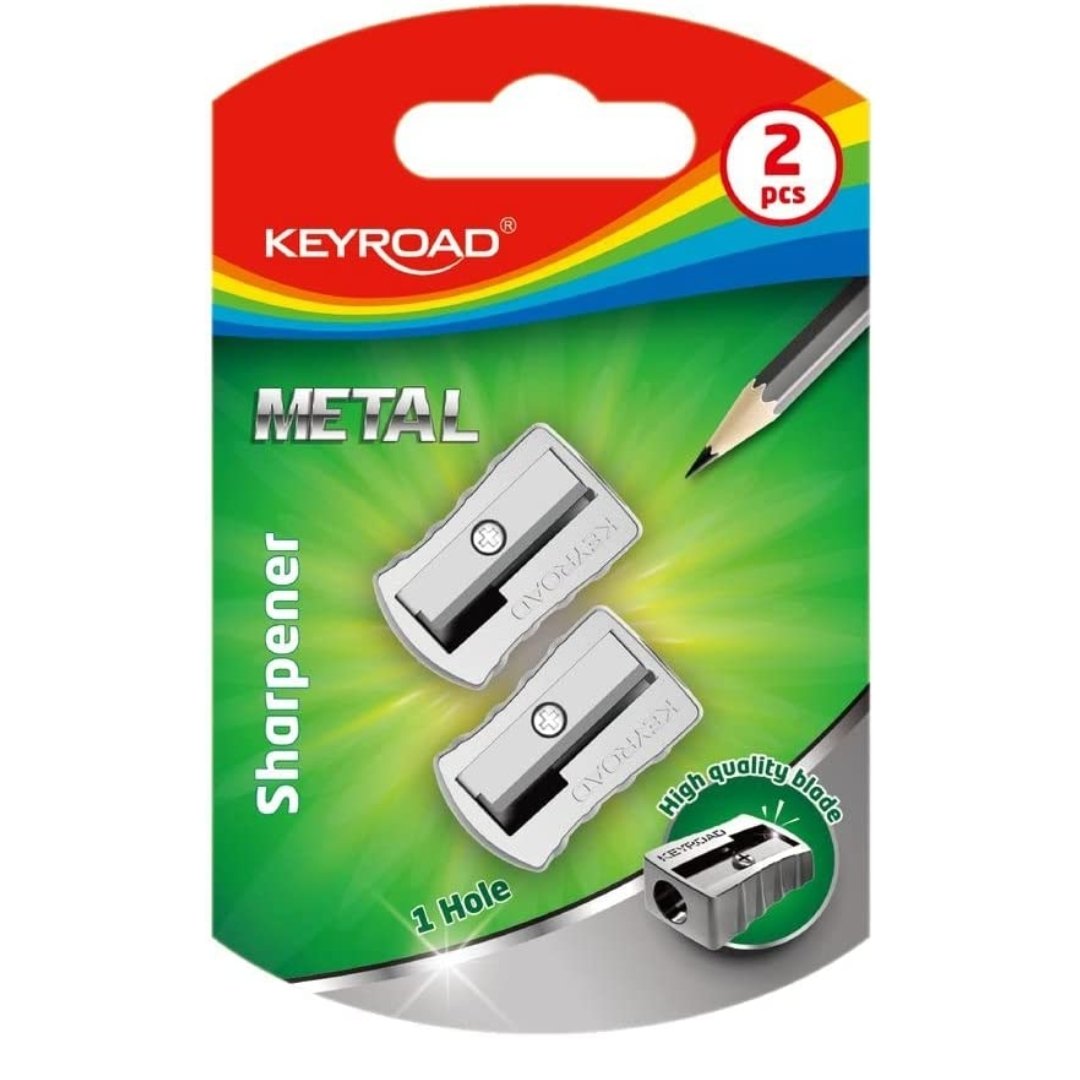 Keyroad Metal Sharpener Pack Of 2 - SCOOBOO - KR971681 - Sharpeners