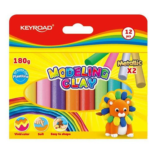 Keyroad Modeling clay 12Pcs - SCOOBOO - KR972233 -