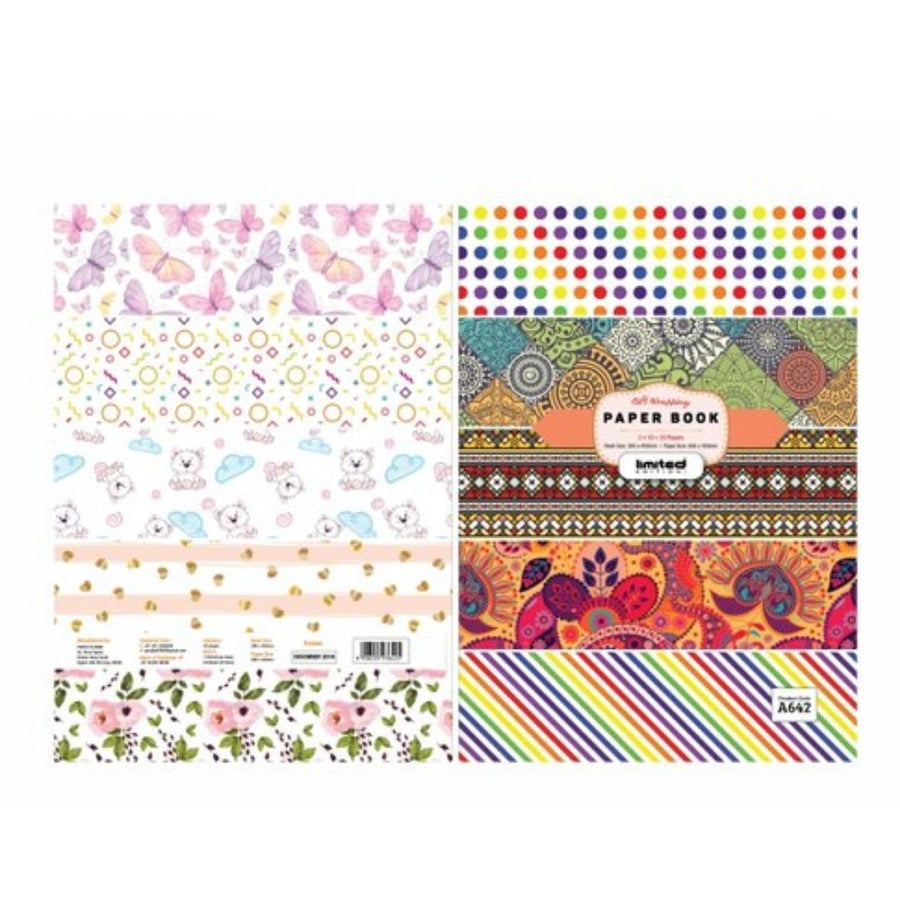 Khyati Gift Wrapping Paper Book - SCOOBOO - A642 - Loose Sheets
