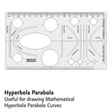 Khyati Hyperbola Parabola Template - SCOOBOO - D219 - Rulers & Measuring Tools