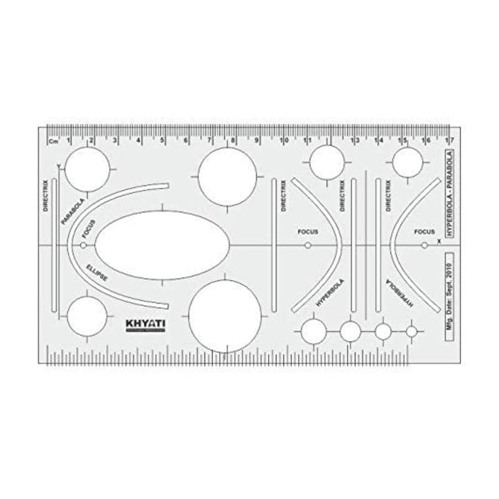 Khyati Hyperbola Parabola Template - SCOOBOO - D219 - Rulers & Measuring Tools