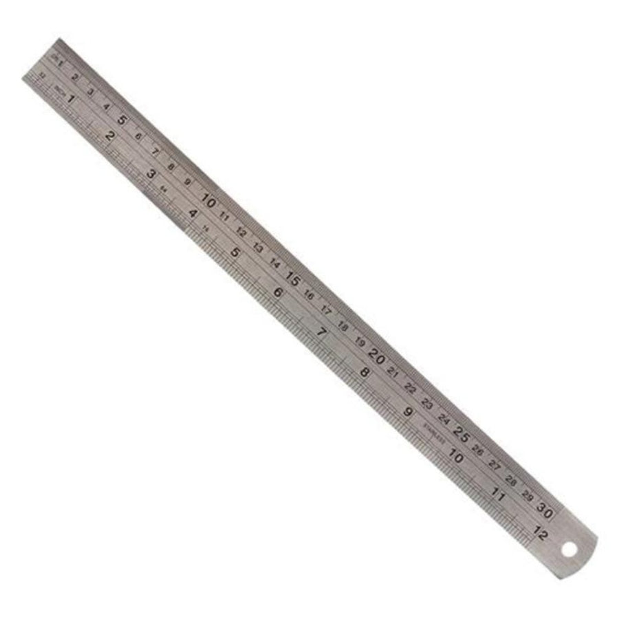 Standard 30 Cm Ruler Khyati Stainless Steel Ruler 30cm - SCOOBOO - Khyati