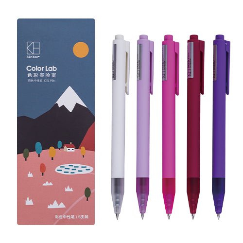 Kinbor 0.5mm Series Gel Pen (Pack of 5) - SCOOBOO - DTD10001 - Gel Pens