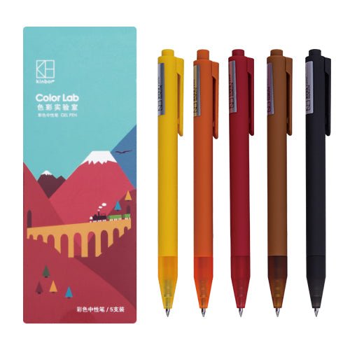Kinbor 0.5mm Series Gel Pen (Pack of 5) - SCOOBOO - DTD10003 - Gel Pens