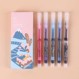 Kinbor Speeding Valley Multicolor Fibre Based Pens 0.38mm (Pack of 5) - SCOOBOO - DT52002 - Gel Pens