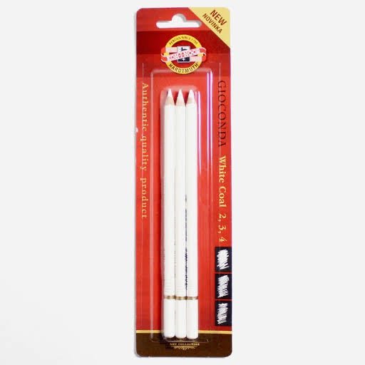 Koh-I-Noor Gioconda White Coal Pencils - SCOOBOO - White coal pencil