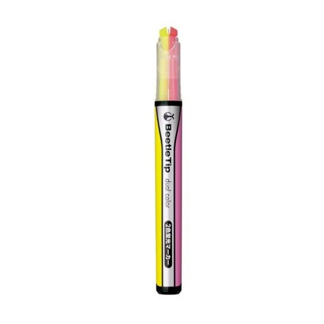 Kokuyo Beetle Tip Dual Color - SCOOBOO - PM-L303-1 - Highlighter
