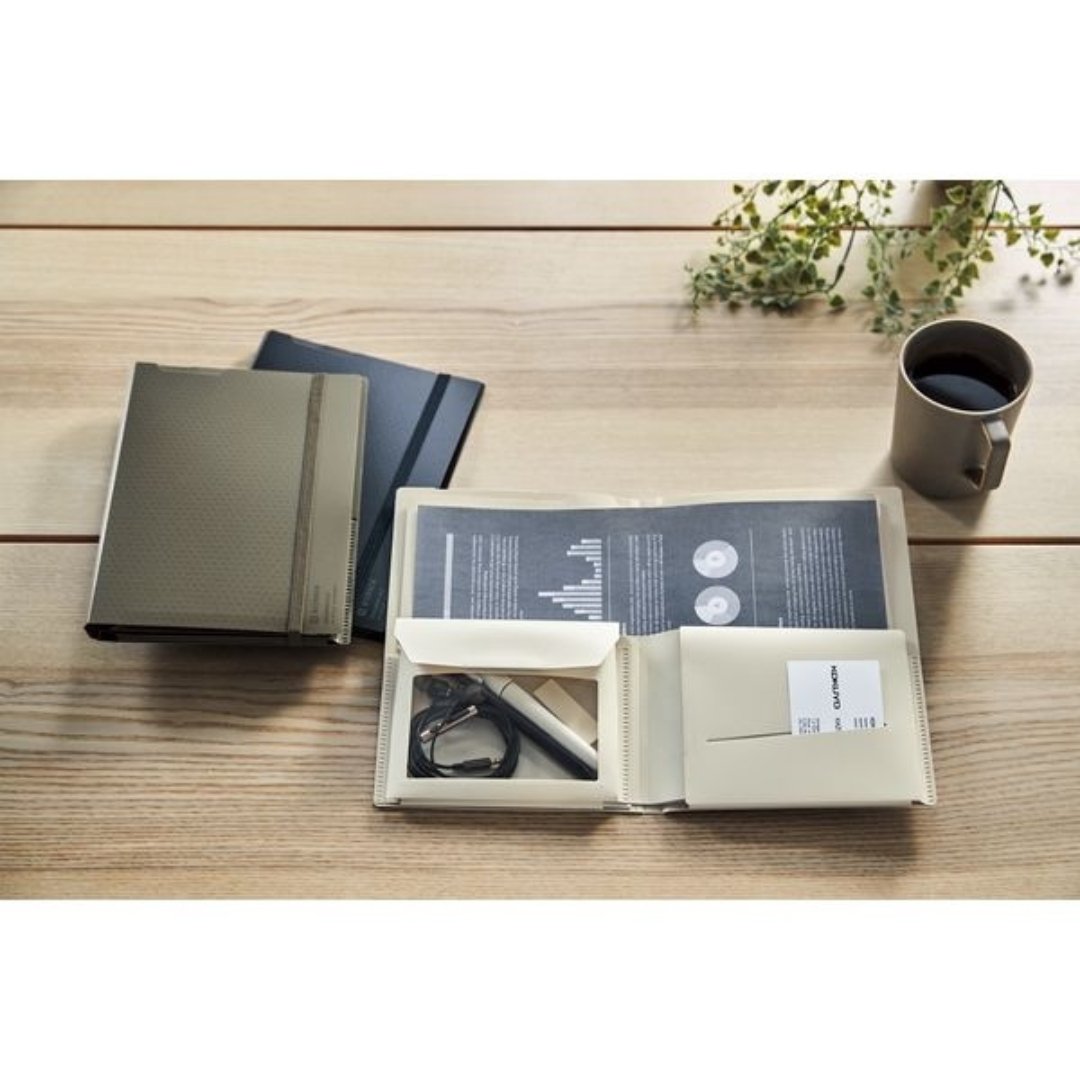 Kokuyo Bifold Document File Bizrack with Mini Pocket - SCOOBOO - Fu-BRFLD950D - Folders & Fillings