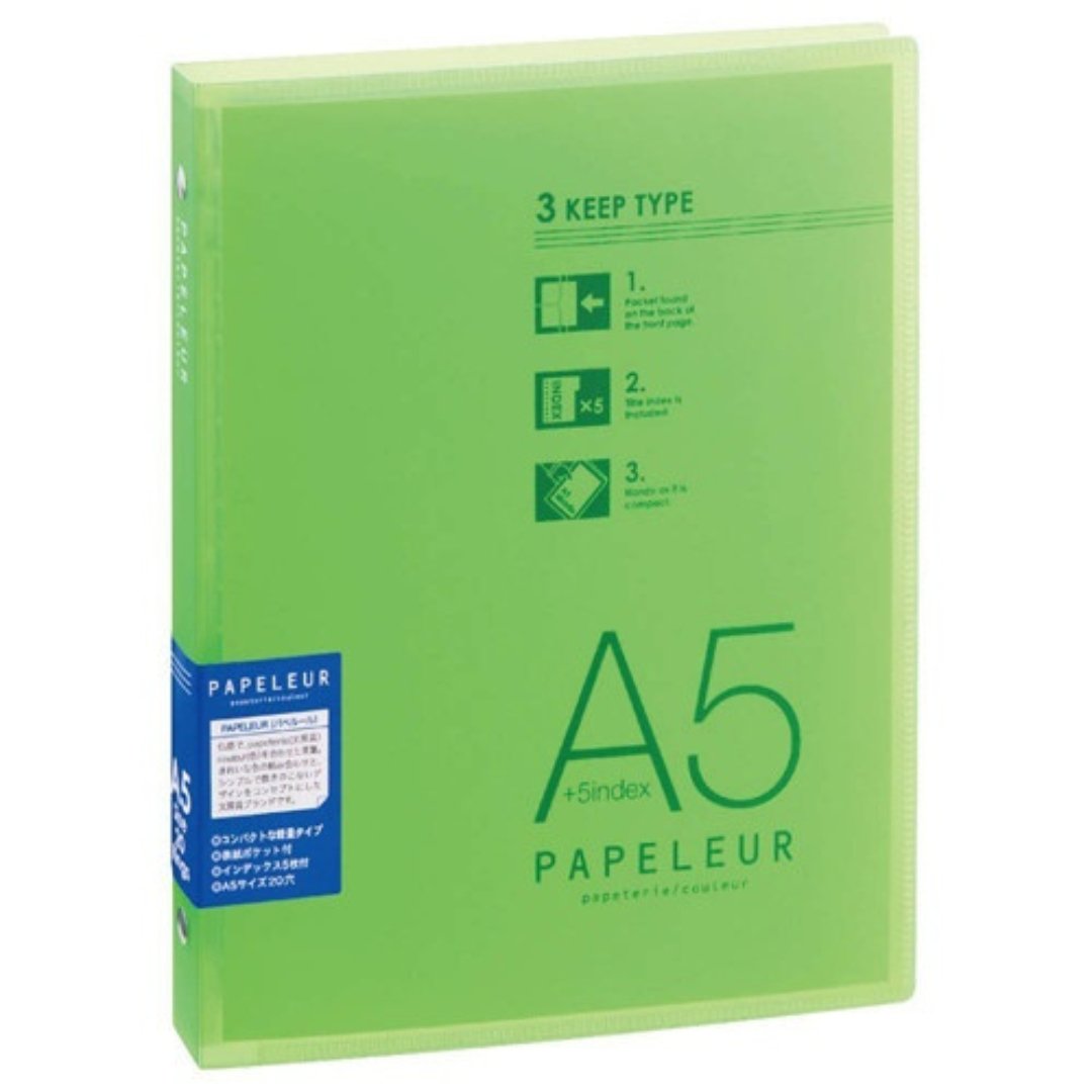 Kokuyo Binder Papelure A5 - SCOOBOO - LN3G - Folders & Fillings