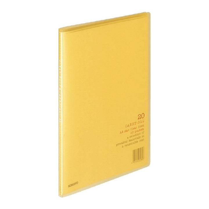 Kokuyo Clear Book Carryall A4 Vertical Fixed 20 Pockets - SCOOBOO - La-1YR - Folders & Fillings
