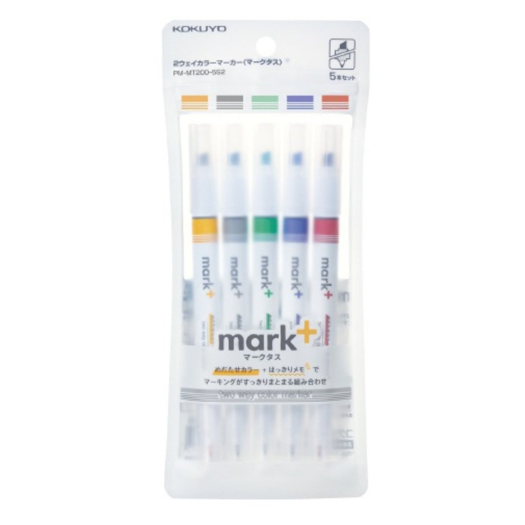 Kokuyo Mark Plus Two Way Color Marker - SCOOBOO - PMMT2005S2 - Highlighter