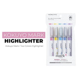 Kokuyo Mark+ Two Colors Highlighter - SCOOBOO - PM-MT100-5S - Highlighter