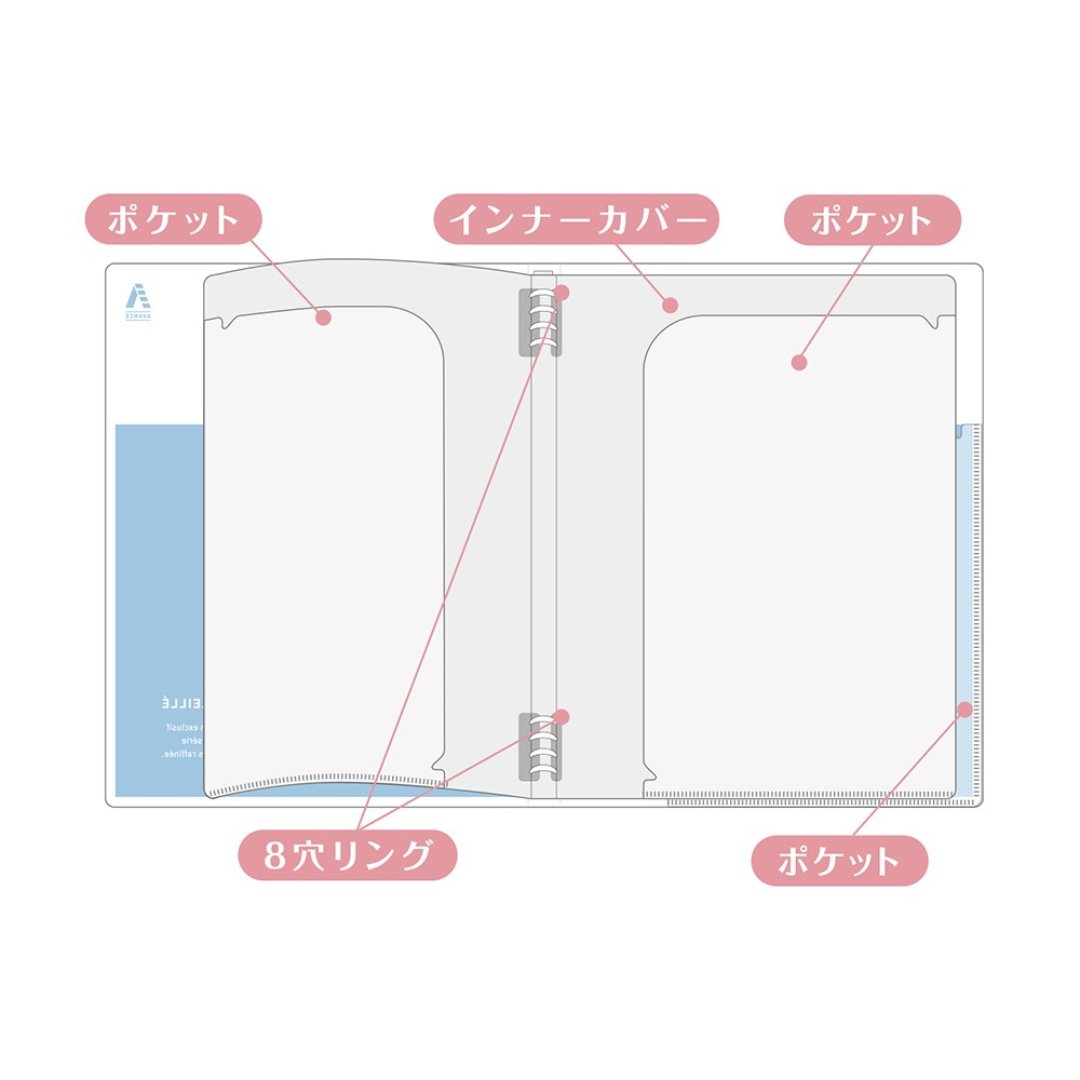 Kokuyo Papelule Avance Slim Binder - SCOOBOO - LN54BPS - Folders & Fillings